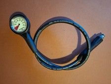 SCUBAPRO Scuba Diving Manometer SPG Pressure Gauge Hose 80cm Metal Case 400BAR