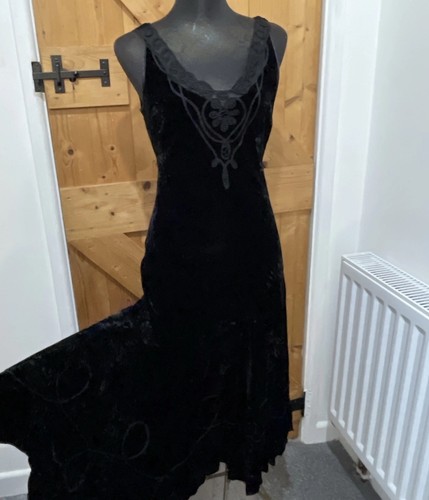 Lace trim velvet sleeveless - velvet,