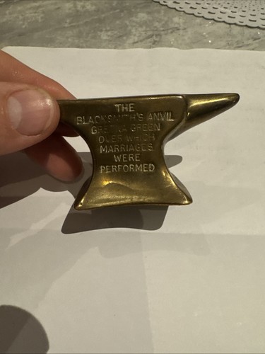 Small brass anvil markings of - anvil,,