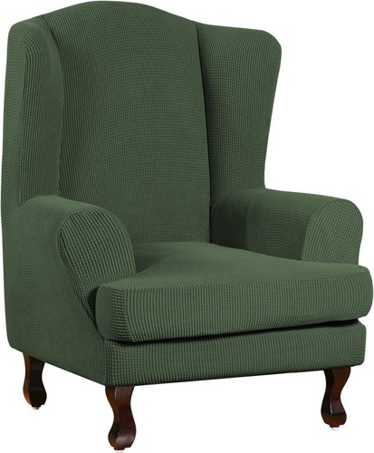 Stretch jacquard wing chair - jacquard,