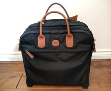 Brics Black X-Travel 2.0 Trolley Pilot Case Rolling Carry On Luggage 2 Wheels