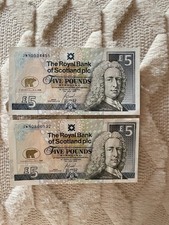 2 x £5 Notes 2005 Jack Nicklaus-Open Golf Championship-St Andrews: Uncirculated