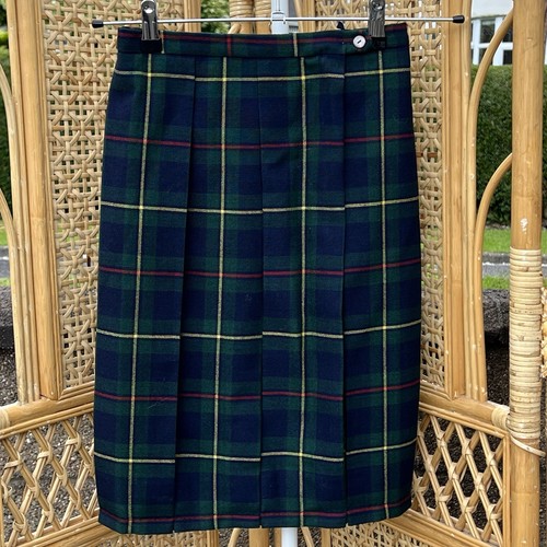 Vintage 1980 green tartan - green,