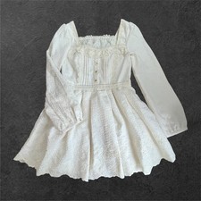Liz Lisa White Dobby Lace Mini
