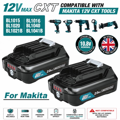 Battery for makita 12v - 2x,