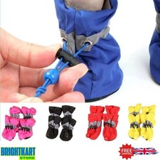 4Pcs Anti Slip Anti Wear Protective Dog Shoes Rain Boots Pet Socks Booties Soft