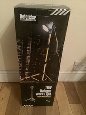 3 off 110v Halogen Work Light Single Head Tripod, *Never been used bundle*