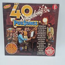 Unknown Artist, 40 Singalong Pub Songs - Folk Vinyl LP Record 1975 (NE 509)