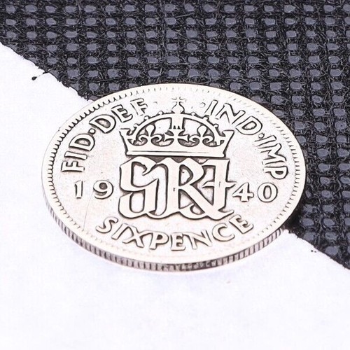 Polished lucky sixpence - ,