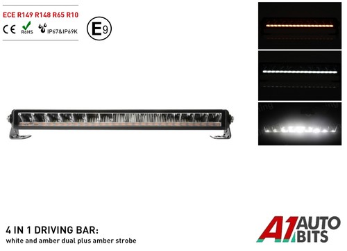 Led light bar - 22", white