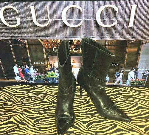 Vintage gucci black leather - vintage,