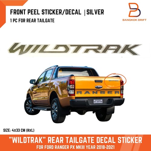Silver wildtrak rear tailgate - wildtrak,