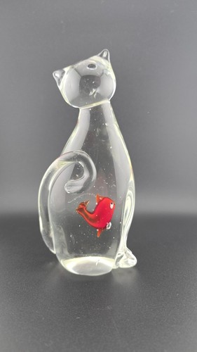Cat with goldfish inside - ,
