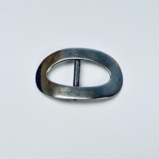 ANTIQUE SOLID SILVER BUCKLE HALLMARKED A & J ZIMMERMANN LTD BIRMINGHAM 1919