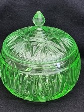 art deco Bagley Uranium Green