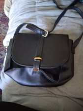 Avon Black Leather Bag. Small . BNWOT.  good Condition