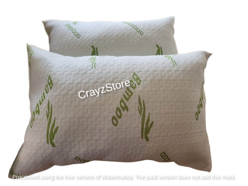 Bamboo memory foam pillow - bamboo,