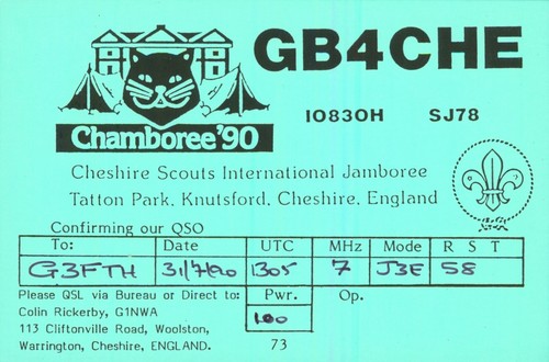 Qsl card radio - radio, uk