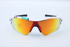 Oakley Radar 26-267 Sunglasses Wrap Cycling Y2K White Orange Fire Iridium