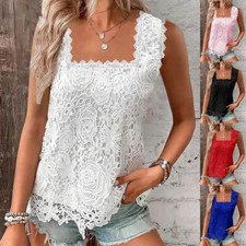 UK Ladies Vest Cami Lace Tank