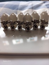 Beautifully detailed Cherub Silver/White metal Cherub Name Place or Menu Holders