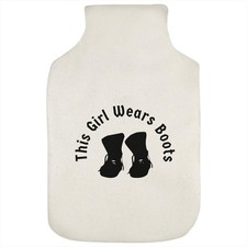 'Girl Biker Boots' Hot Water Bottle Cover (HW00040490)