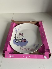 Hello Kitty Large Round Porcelain Plate Used but in Box Diameter 10.25inches