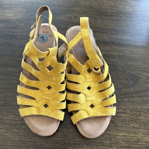 Earth origins yellow suede - earth,
