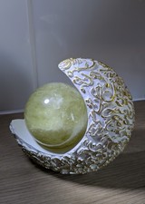 Citrine Sphere With Moon