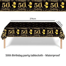 50th birthday tableware - 50th,