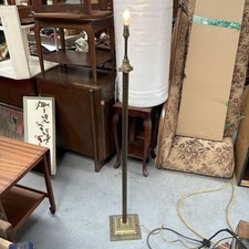 Vintage Brass Corinthian Column Floor Lamp Standard Lamp