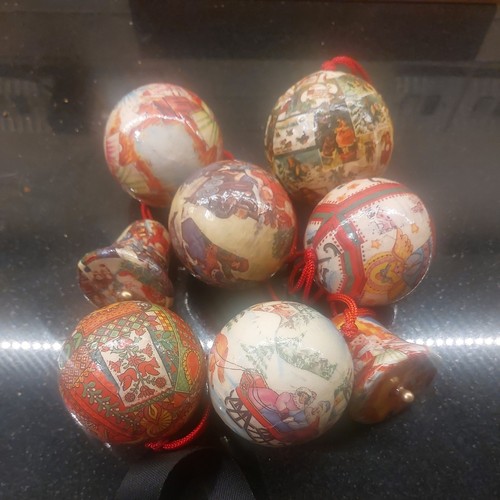 Vintage lot papier mache - lot, 8