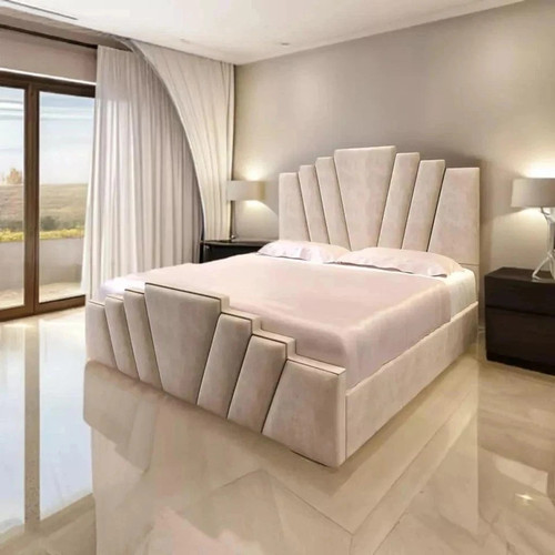 Art deco crown bed frame - art,