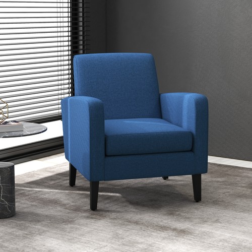 Blue accent armchair - accent,