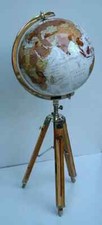 Floor World Globe With Wooden