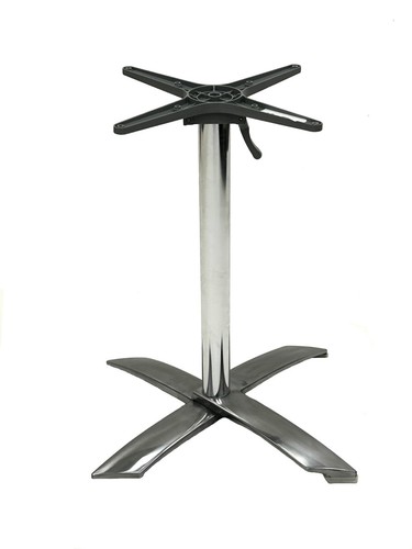 Aluminium flip top table - aluminium,