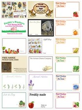 10 x Personalised / Customised Labels for Food / Farm Shop / Produce