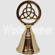 Triquetra Brass Altar Bell –
