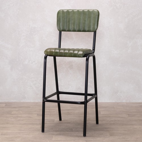 Pine green leather bar - pine,