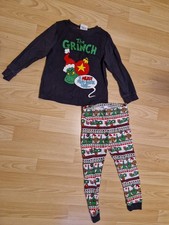 The Grinch Christmas Pyjamas 3-4 Years Long Sleeve By George Asda
