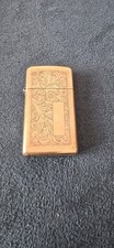 Slim Brass Venetain  Zippo Lighter