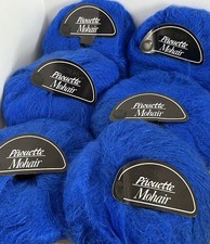 Vintage Spectrum Pirouette Mohair & Wool Royal Blue Hand Knitting Yarn 50g x 6