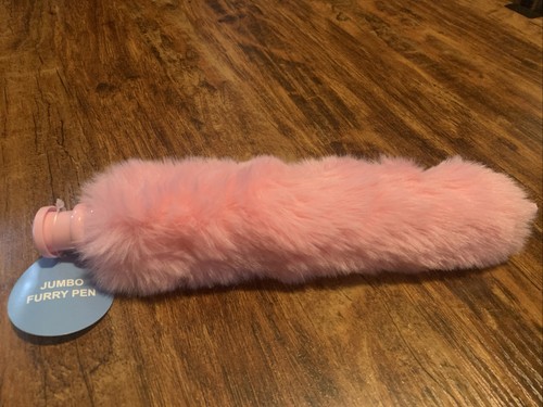 Jumbo pink furry - furry, pen