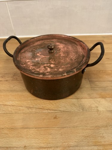 Vintage copper saucepan - copper, with