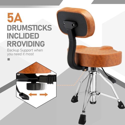 Drum throne with backrest - drum,