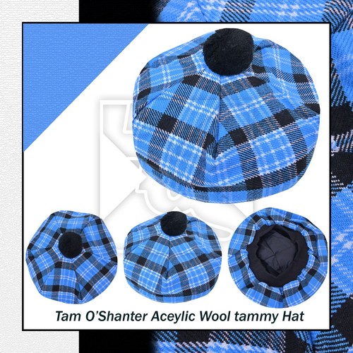 Clark ancient tartan tam - tartan, o'
