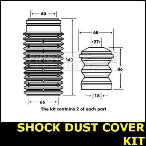 Shock absorber dust cover - cover, kit