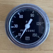 Vintage Stewart Warner SW Air Pressure Gauge 826373