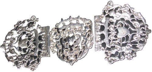 Antique solid silver - silver, 3-part