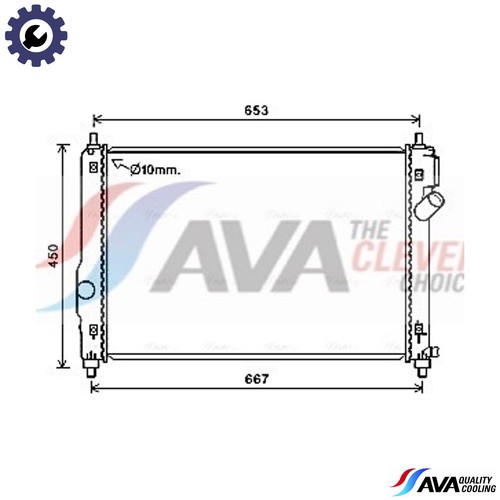 Radiator engine cooling ct2064 - radiator,